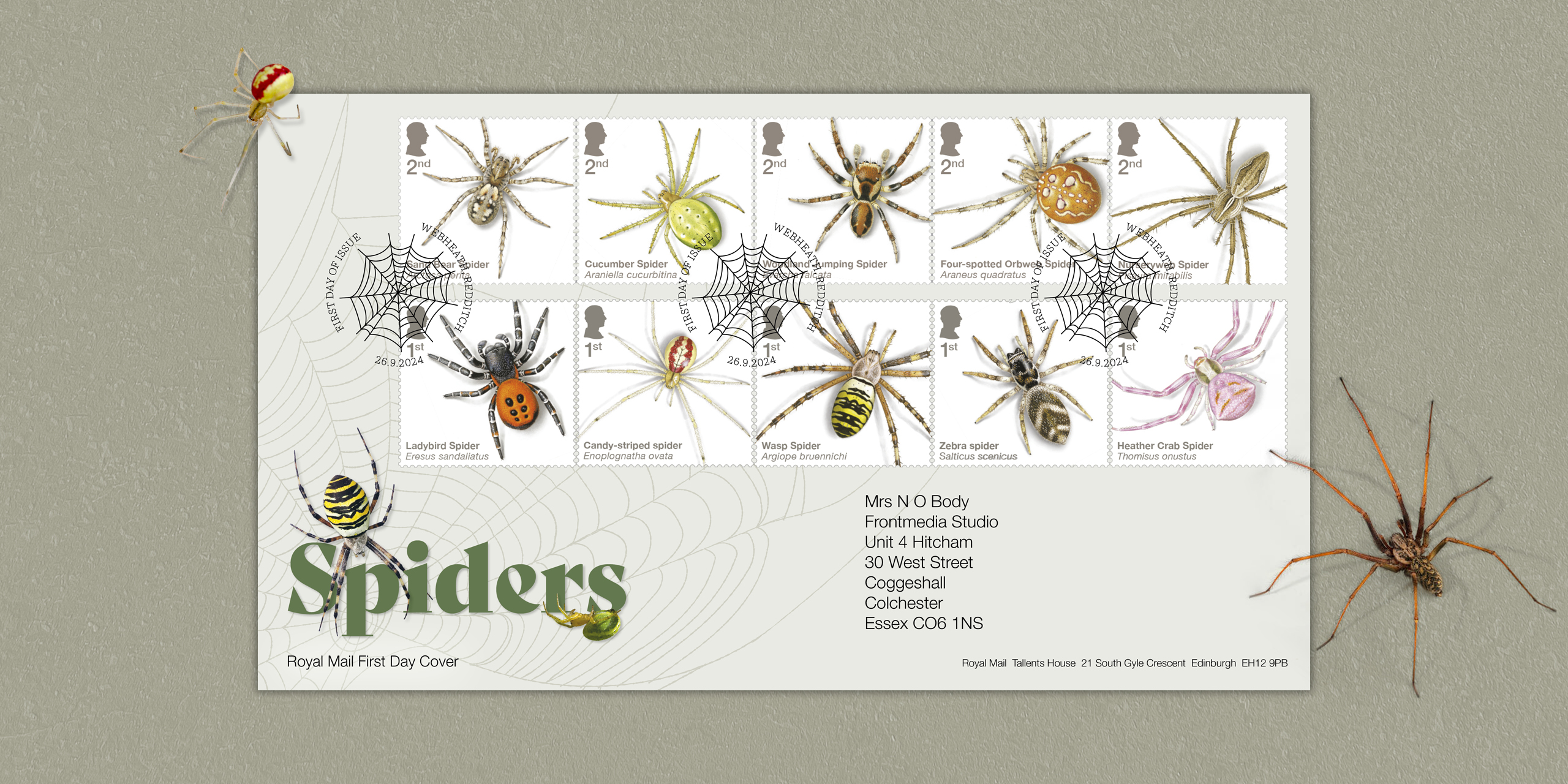 Royal Mail: Spiders First Day Cover