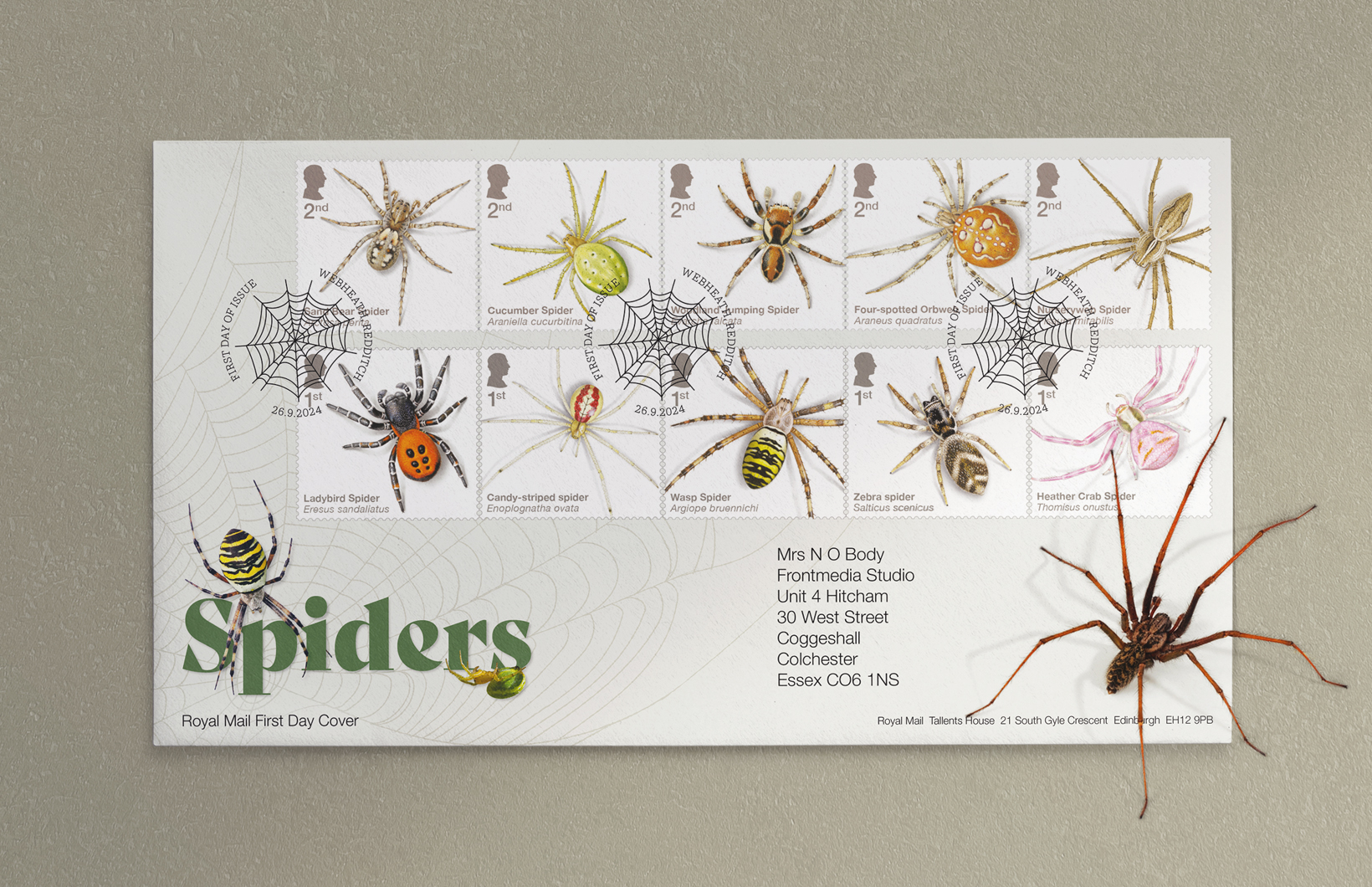 Royal Mail: Spiders First Day Cover